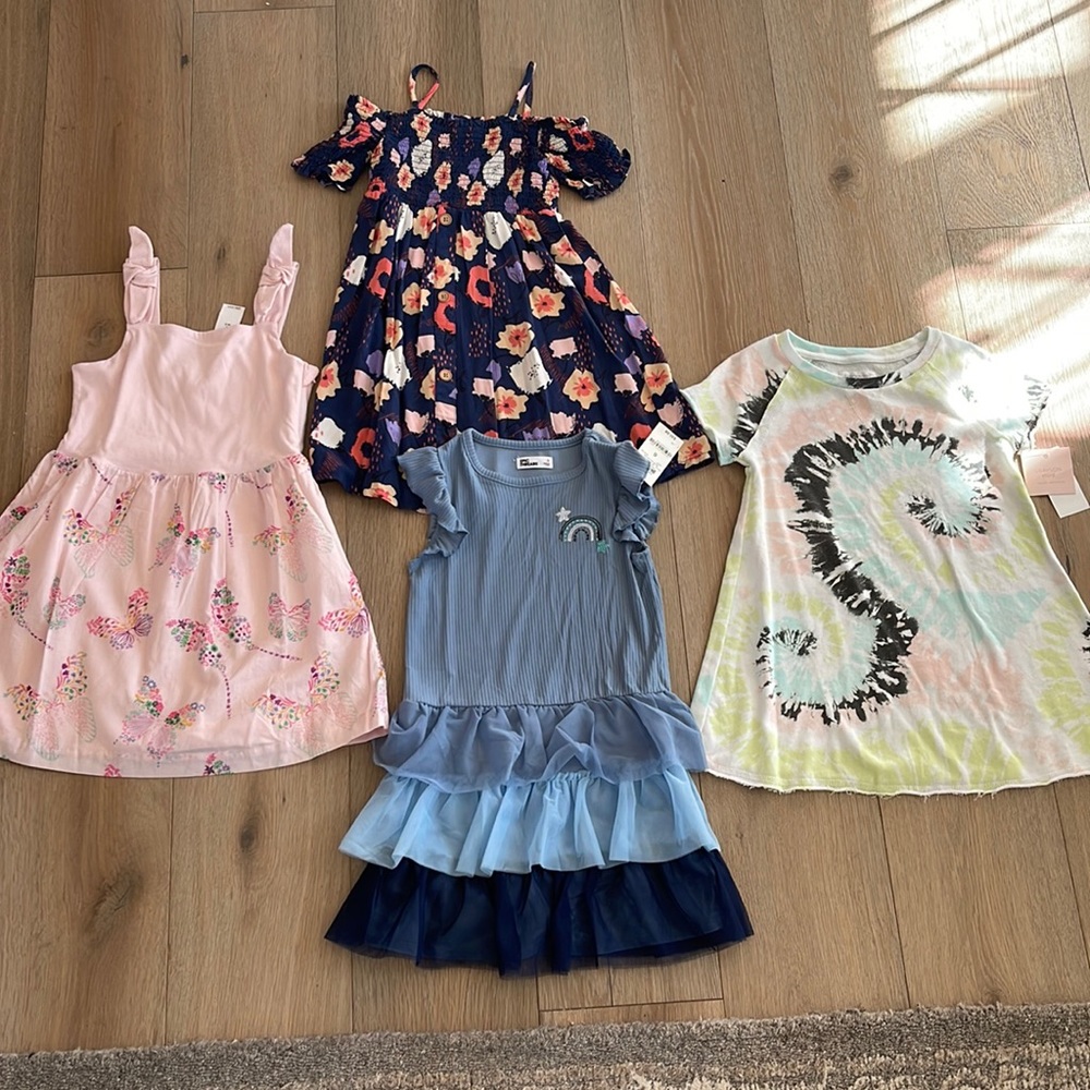 4-Pack 5T Girls Casual Dresses